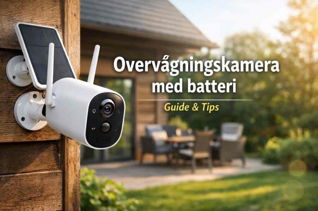 Overvågningskamera med batteri